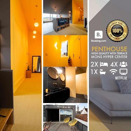 Luxury Penthouse & Terrace - Mons City Center Buitenkant foto