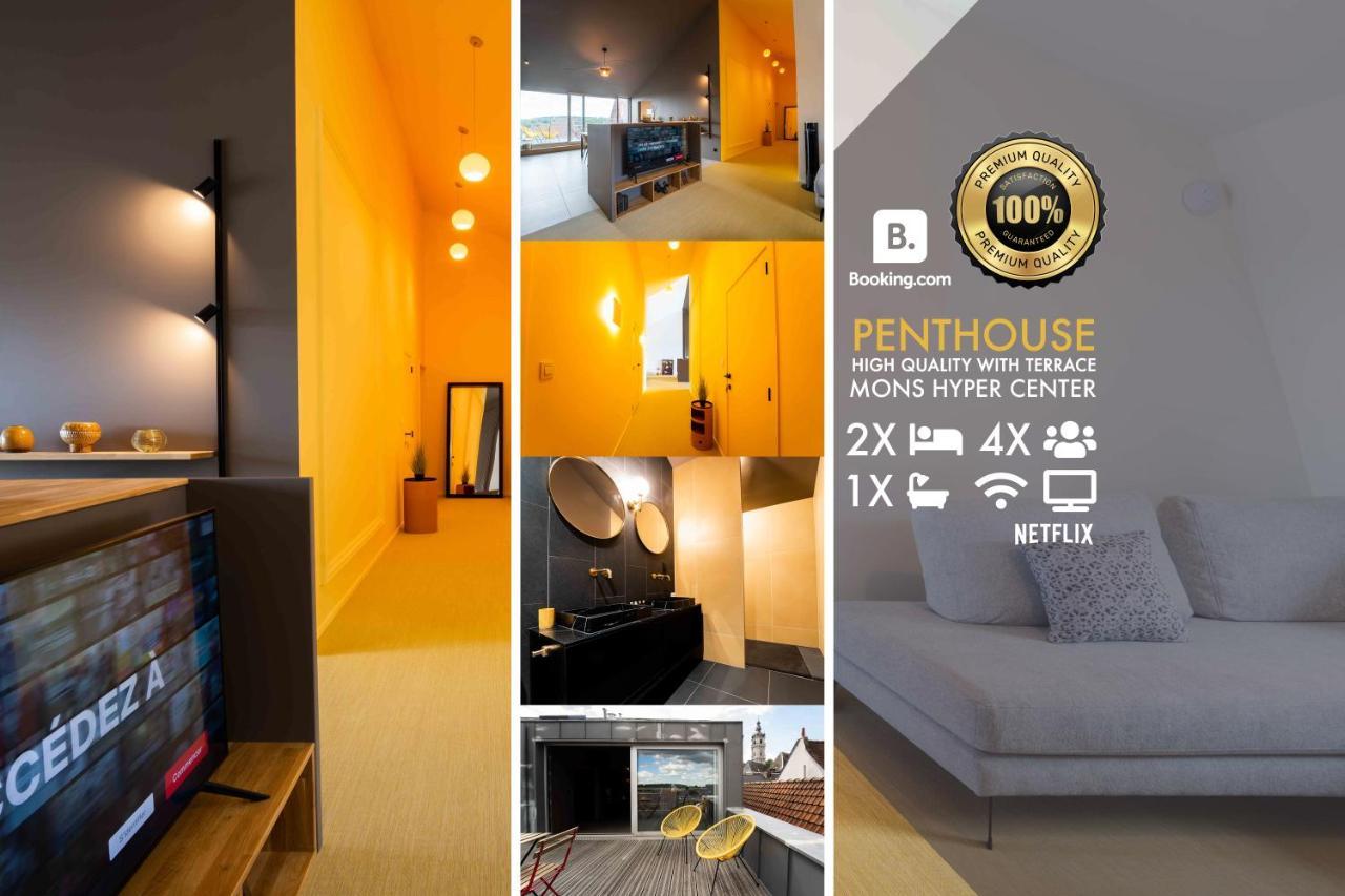 Luxury Penthouse & Terrace - Mons City Center Buitenkant foto